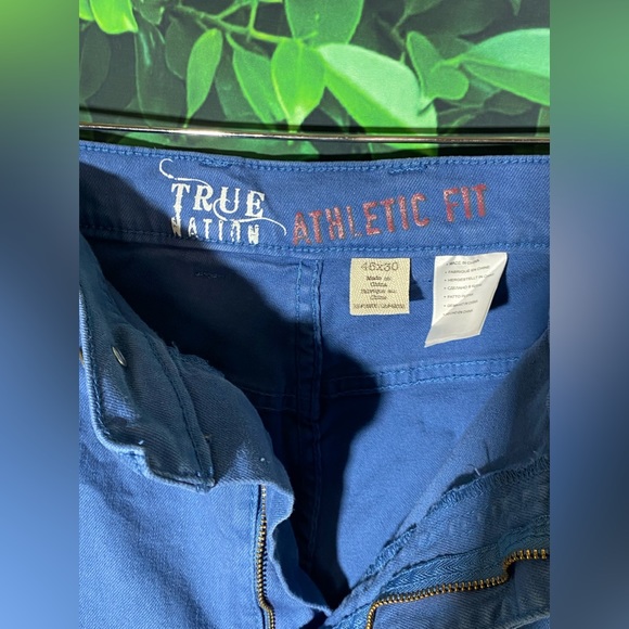 DXL True Nation Jeans Men's Size 46/30 Athletic Fit Stretch Cobalt Blue - Picture 3 of 8